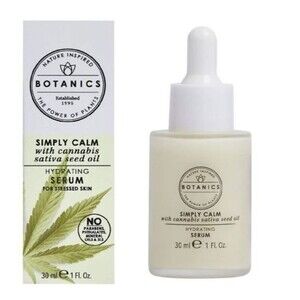 Botanics Simply Calm Hydrating Serum Anti Aging Facial Moisture Care 1 Fl Oz